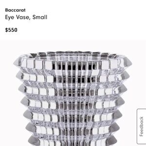 Baccarat Vase (Small)